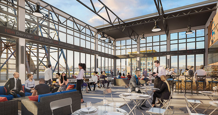 Philadelphia 76ers Rooftop Terrace